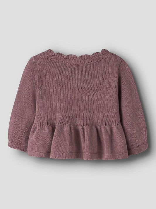 Lil' Atelier | Ramla Gebreid Vest Baby | Rose Taupe - 5715909595889