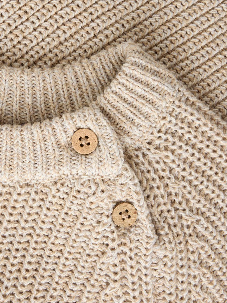 Lil' Atelier | Rokkos Gebreide Trui | White Pepper Melange - 5715909586115