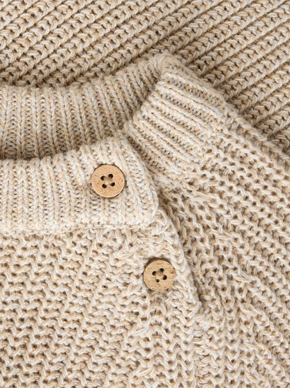 Lil' Atelier | Rokkos Gebreide Trui | White Pepper Melange - 5715909586115