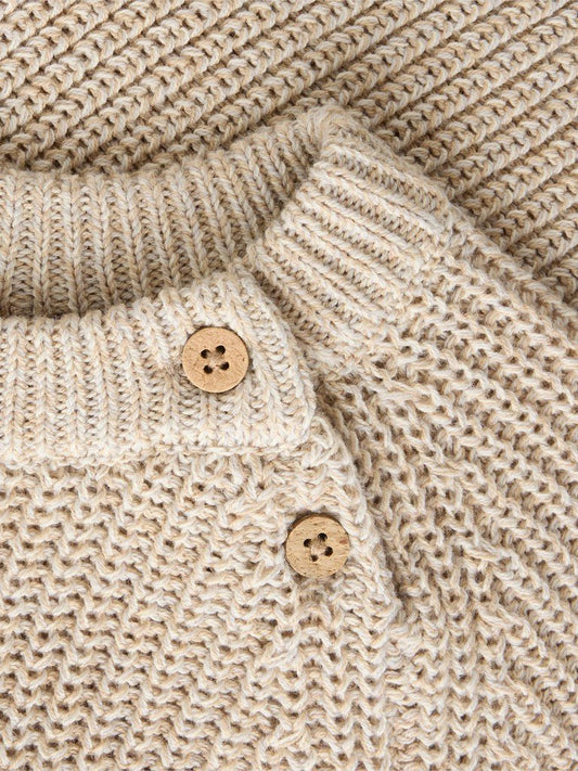 Lil' Atelier | Rokkos Gebreide Trui | White Pepper Melange - 5715909586115