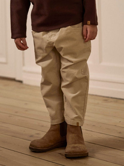 Lil' Atelier | Somba San Loose Cord Pants | White Pepper - 5715911940318