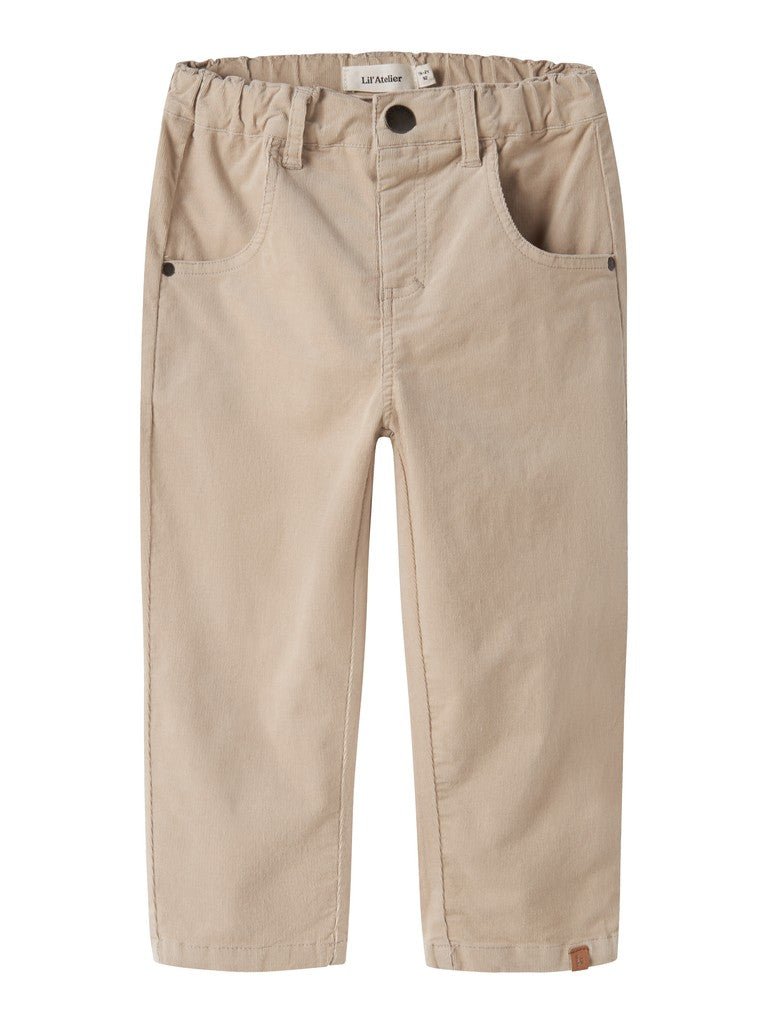 Lil' Atelier | Somba San Loose Cord Pants | White Pepper - 5715911940318
