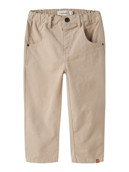 Lil' Atelier | Somba San Loose Cord Pants | White Pepper - 5715911940318
