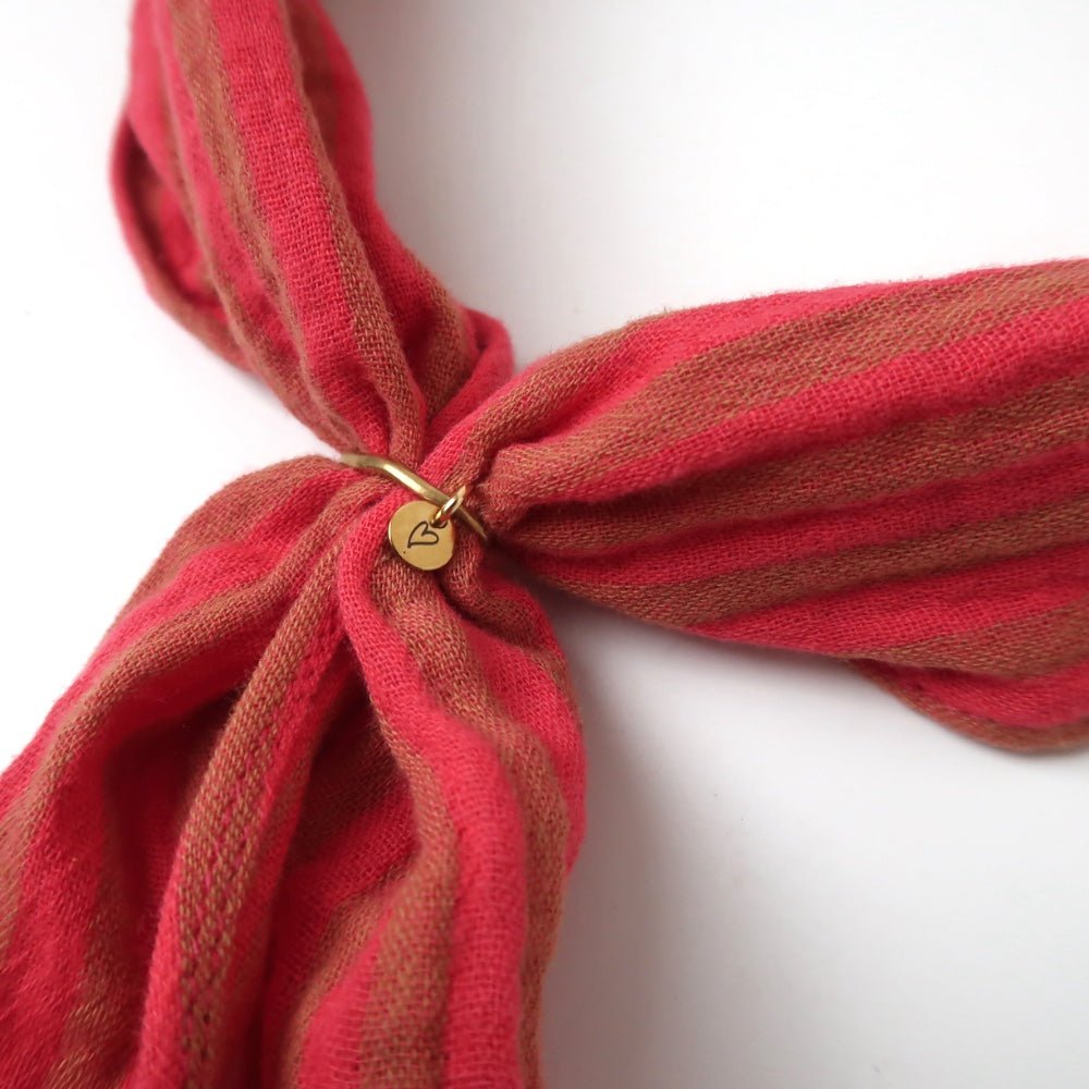 LOVEissue | Muslin Cotton Scarf | Coral -