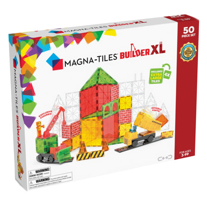 Magna - Tiles | Builder XL Magnetische Tegels | 50 stuks | Multi Color - 