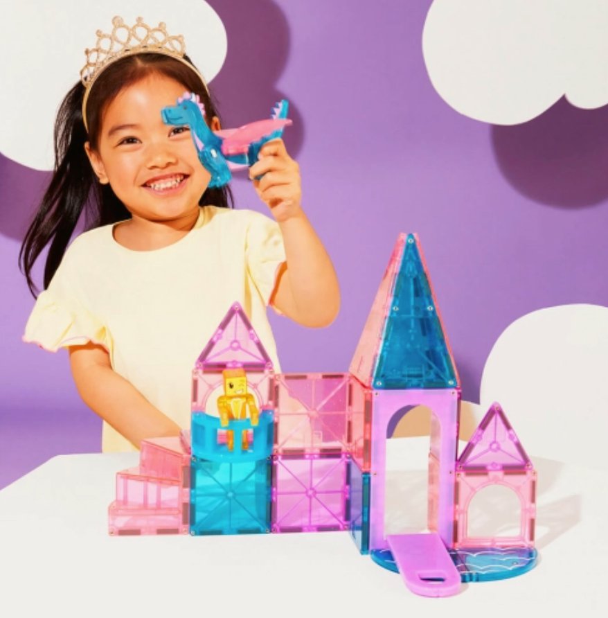Magna - Tiles | Castle Magnetische Tegels | 25 stuks | Multi Color - 