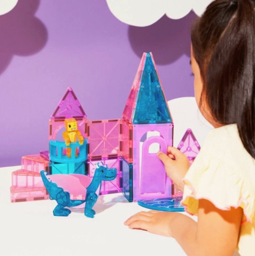 Magna - Tiles | Castle Magnetische Tegels | 25 stuks | Multi Color - 