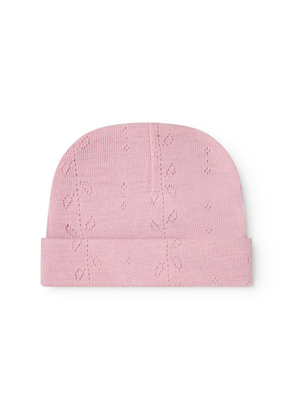 MarMar | Aiko Newborn Pointelle Muts Wol | Soft Berry - 5715522367160