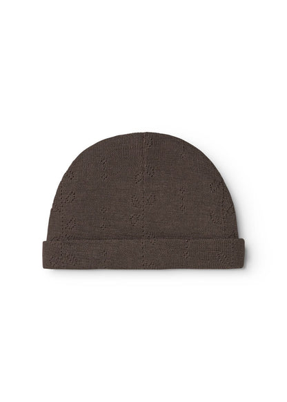 MarMar | Aiko Newborn Pointelle Muts Wol | Terre - 