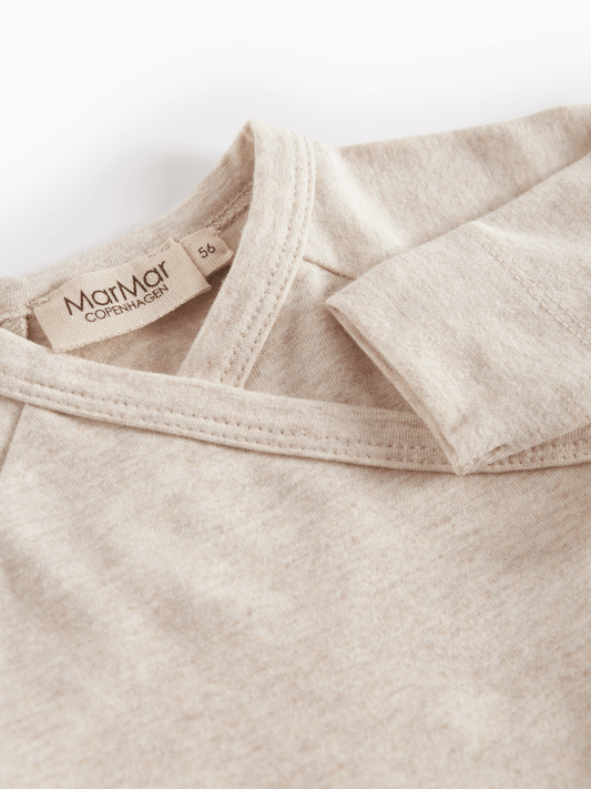 MarMar | Belita Overslagromper | Licht Beige Melange - 5715522223152