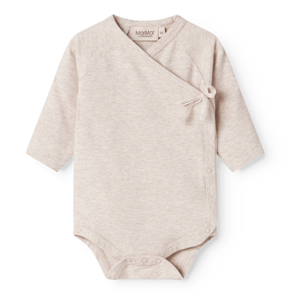 MarMar | Belita Overslagromper | Licht Beige Melange - 5715522223152