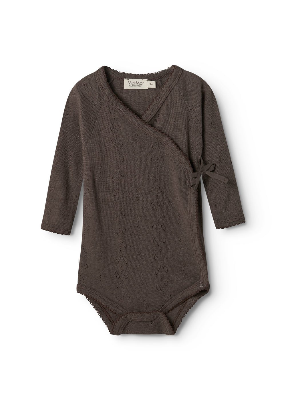 MarMar | Belita Pointelle Overslagromper Wol | Terre - 5711529520447