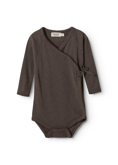 MarMar | Belita Pointelle Overslagromper Wol | Terre - 5711529520447