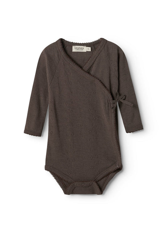 MarMar | Belita Pointelle Overslagromper Wol | Terre - 5711529520447