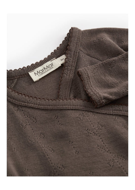 MarMar | Belita Pointelle Overslagromper Wol | Terre - 5711529520447