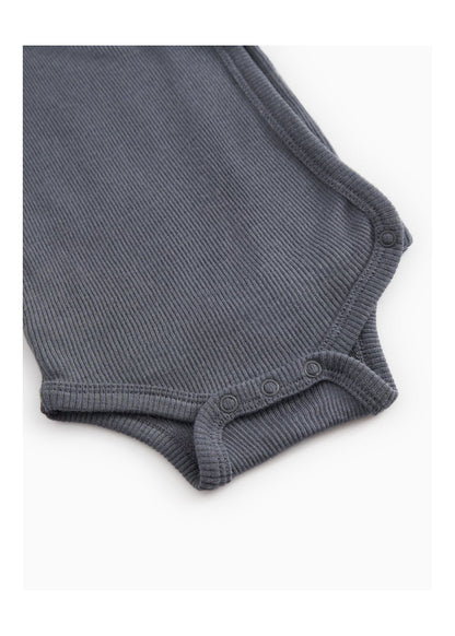 MarMar | Belita Rib Overslagromper Wol | Rainstorm - 