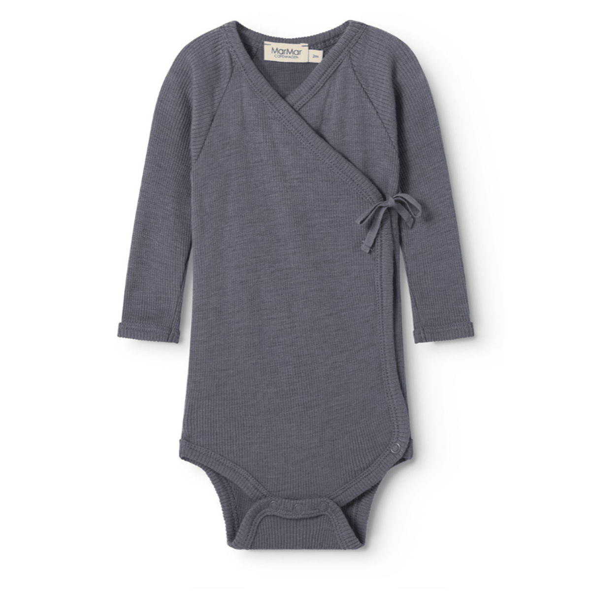 MarMar | Belita Rib Overslagromper Wol | Rainstorm - 