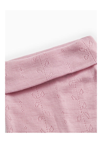 MarMar | Piva Pointelle Broek Wol | Soft Berry - 5715522367108