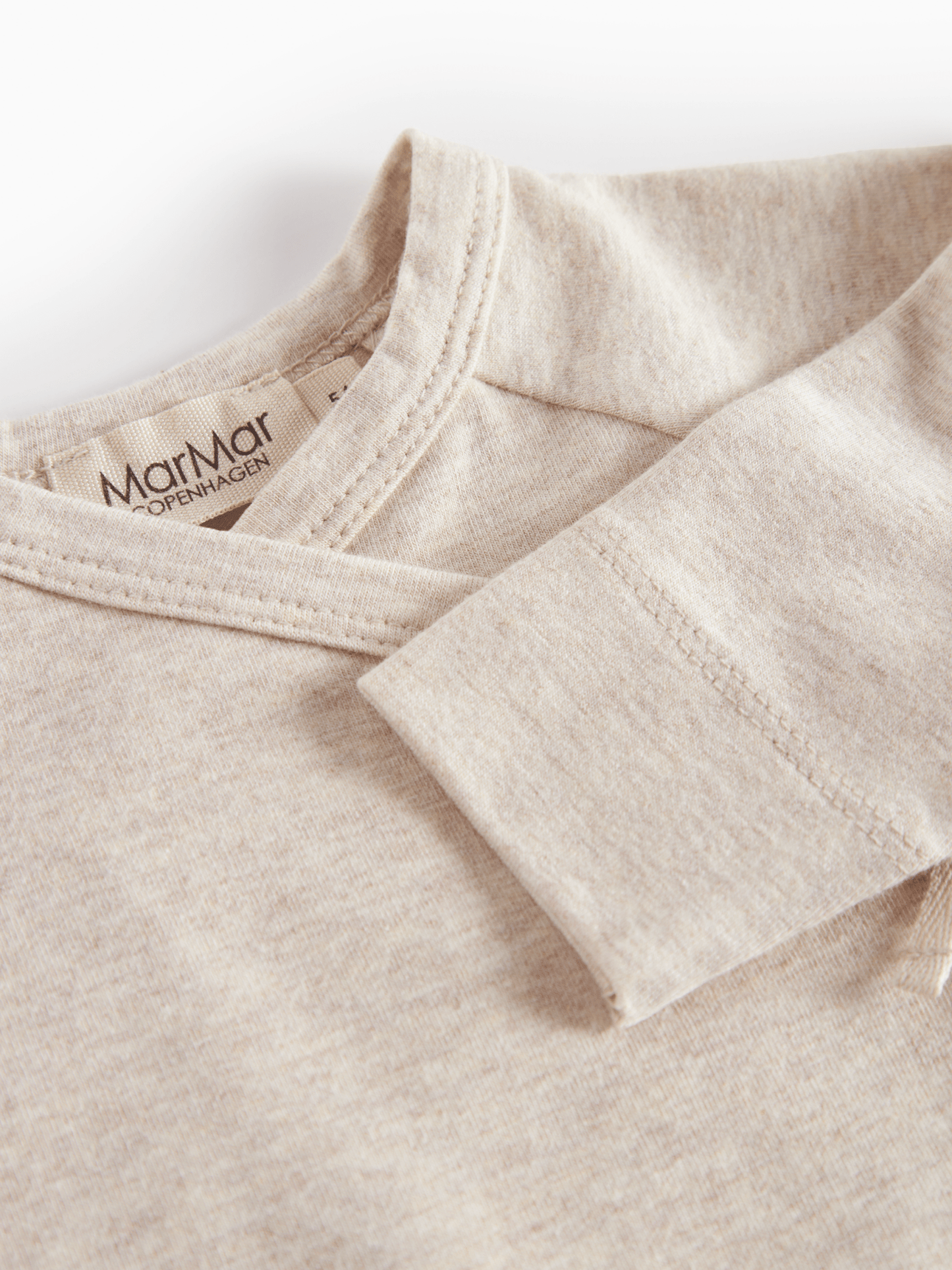 MarMar | Tut Wrap Longsleeve | Licht Beige Melange - 5715522223510