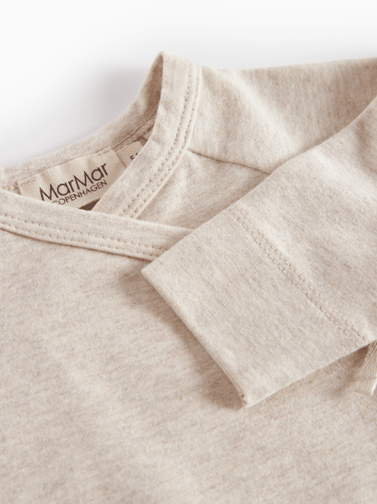 MarMar | Tut Wrap Longsleeve | Licht Beige Melange - 5715522223510