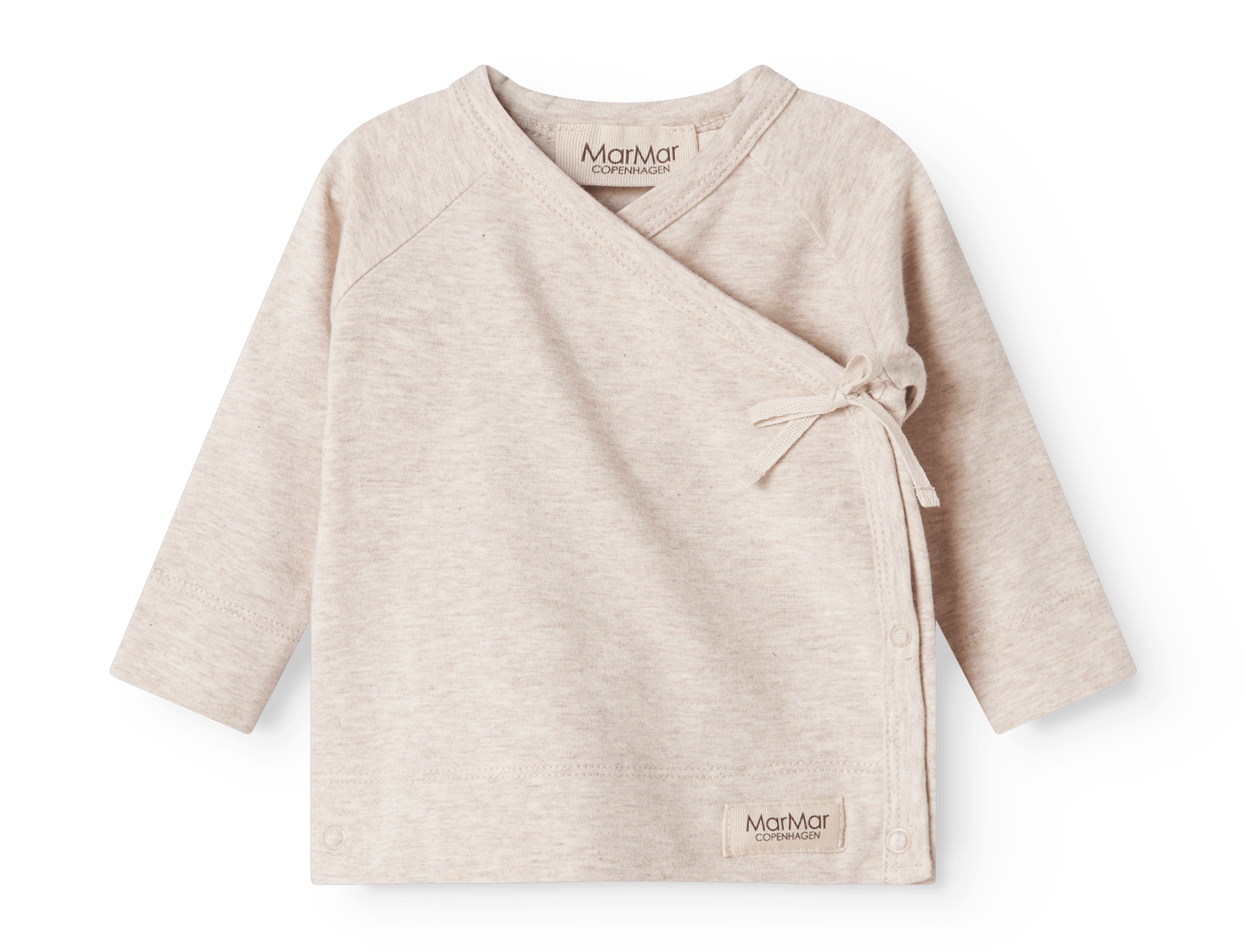 MarMar | Tut Wrap Longsleeve | Licht Beige Melange - 5715522223510