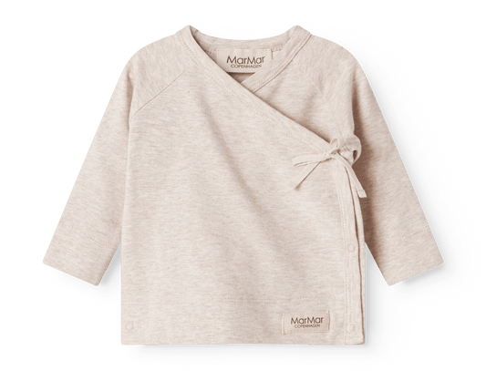 MarMar | Tut Wrap Longsleeve | Licht Beige Melange - 5715522223510