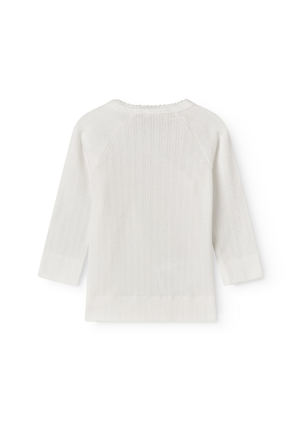 MarMar | Tut Wrap Longsleeve Pointelle | Gentle White - 5715522338818