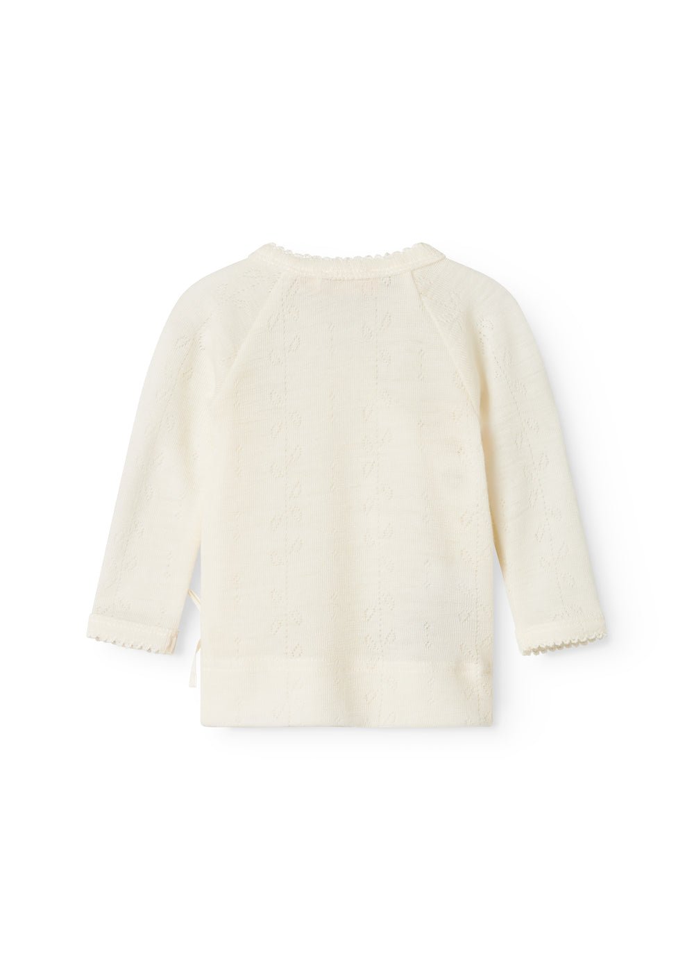 MarMar | Tut Wrap Longsleeve Pointelle Wol | Natural - 5711529583169