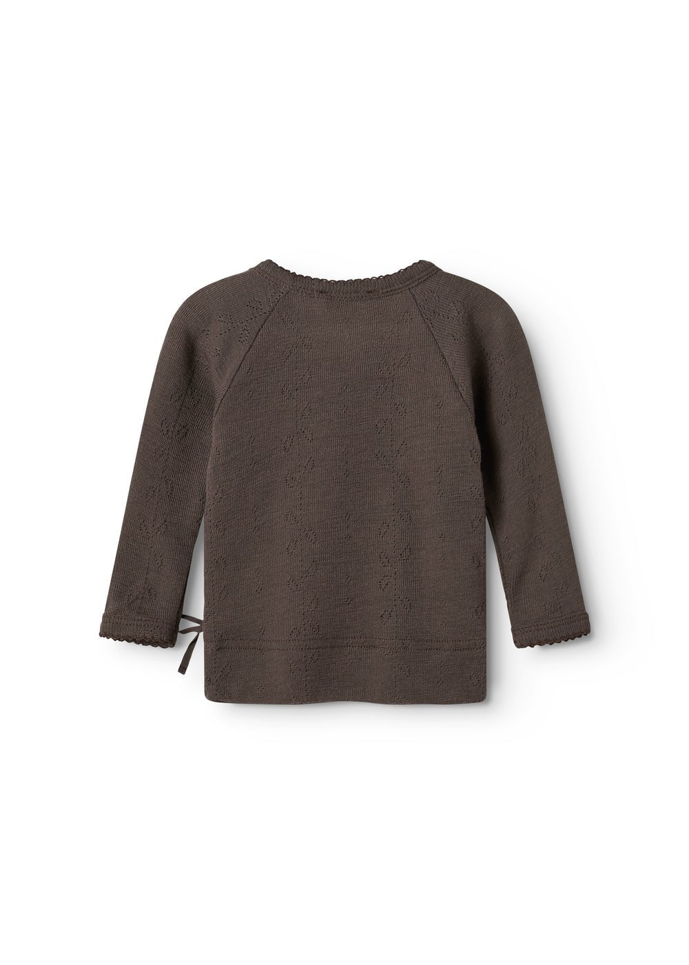 MarMar | Tut Wrap Longsleeve Pointelle Wol | Terre - 5711529583404