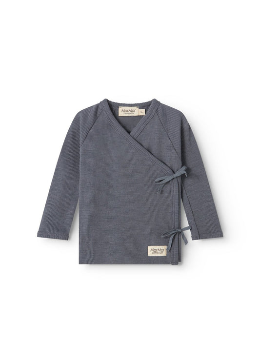 MarMar | Tut Wrap Rib Longsleeve Wol | Rainstorm - 5715522367641