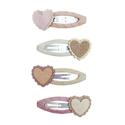 Mimi & Lula | Scalopped Heart Hair Clips - 