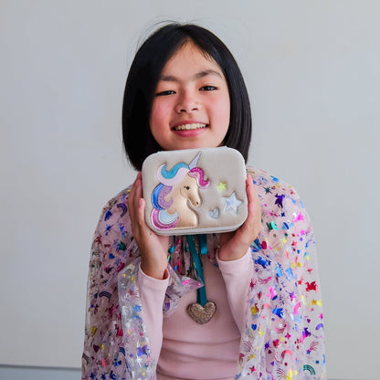 Mimi & Lula | Velvet Unicorn Jewellery Box - 