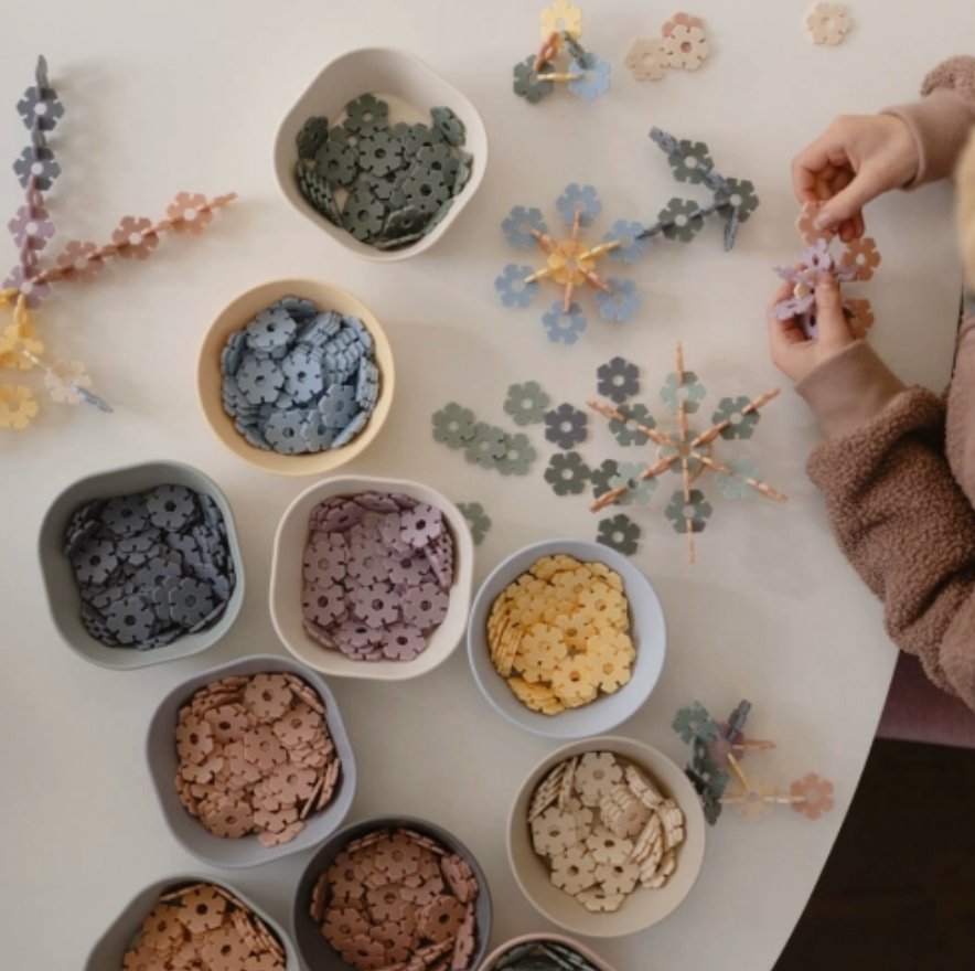 Mushie | Bouwset Hex | 100 stuks | Multi - 