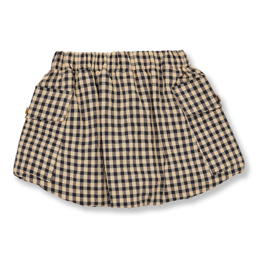 Petit Blush | Cargo Ballon Skirt | Beige/Blue - 6152103620600