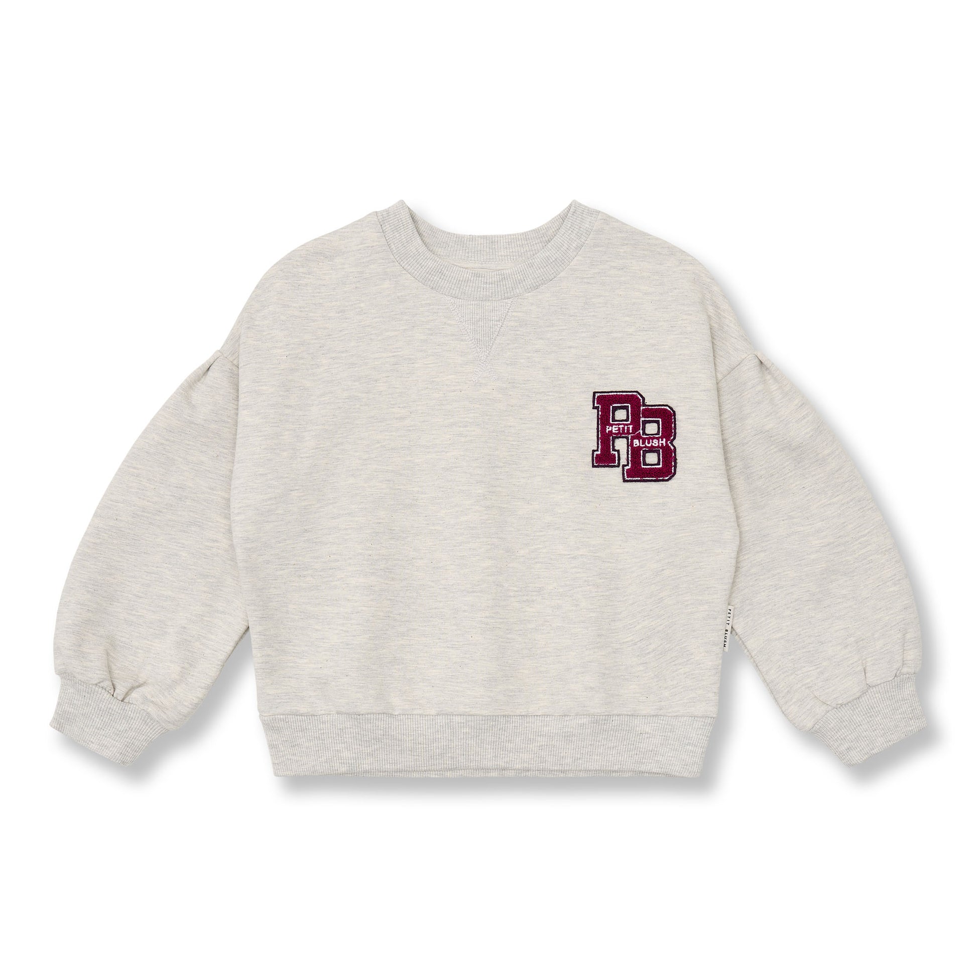 Petit Blush | Easy Sweater | Grey Melange - 6152102841853