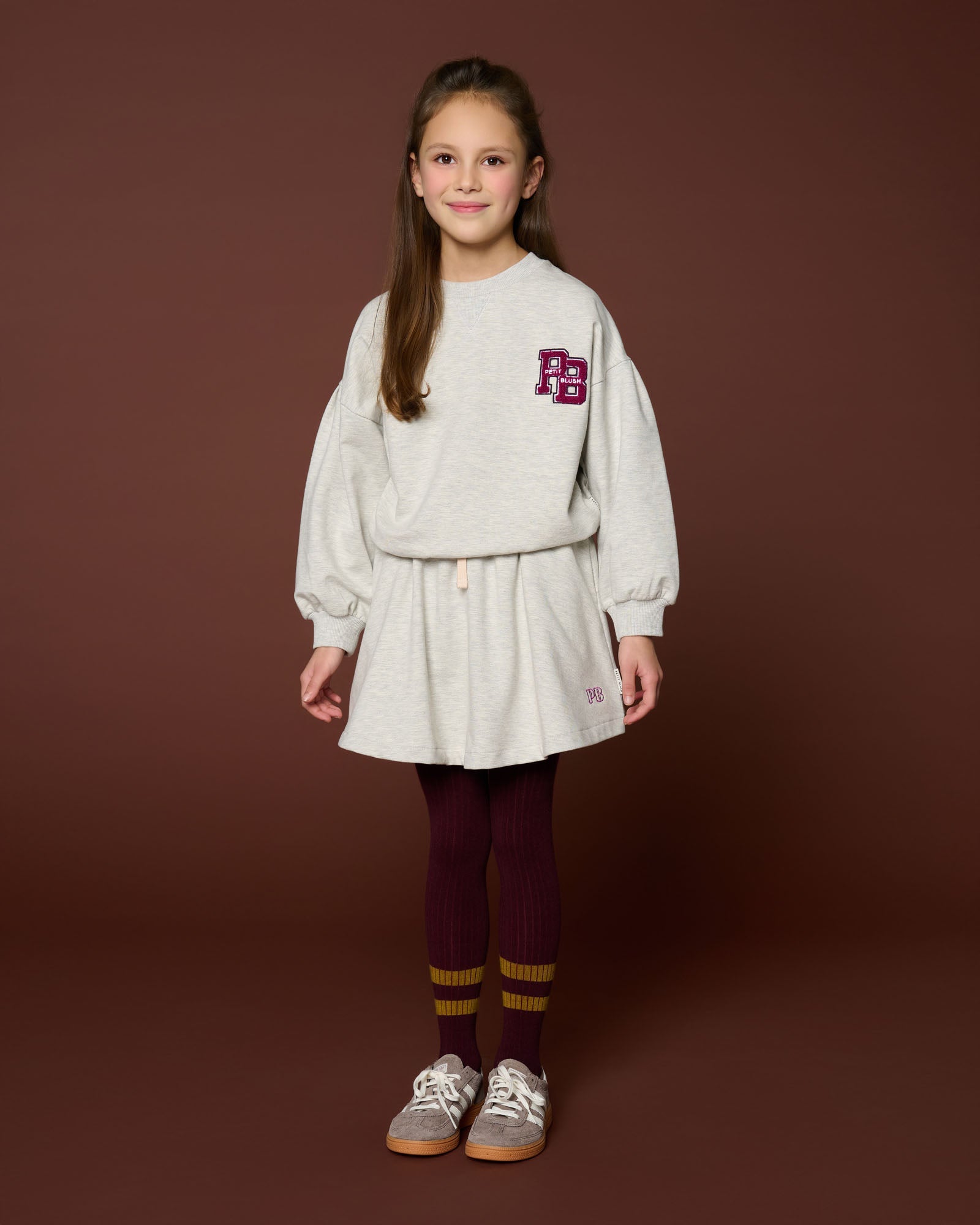 Petit Blush | Easy Sweater | Grey Melange - 6152102841853