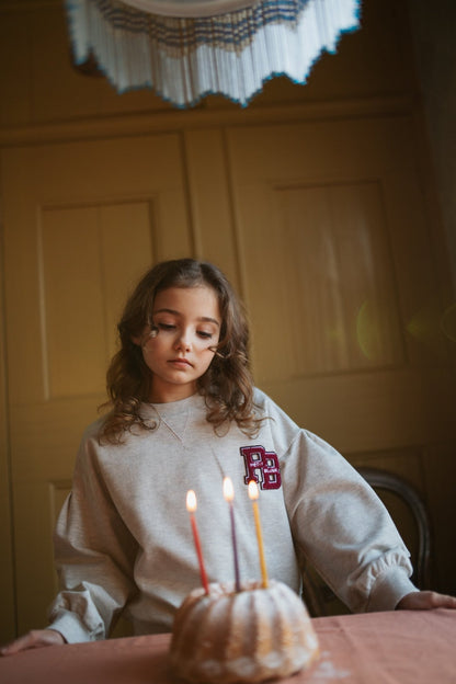Petit Blush | Easy Sweater | Grey Melange - 6152102841853