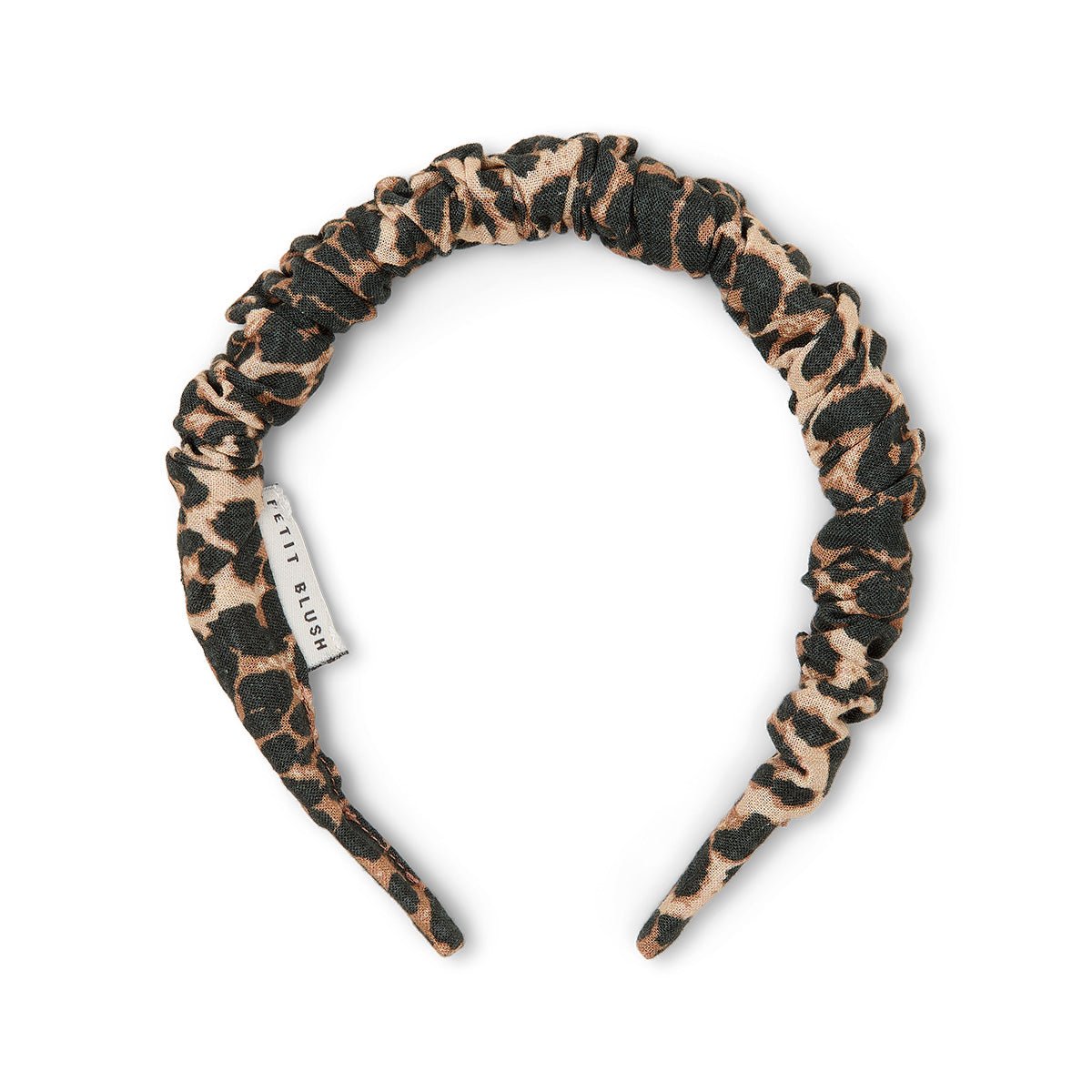 Petit Blush | Gesmockte haarband | Leopard - 6152104712724