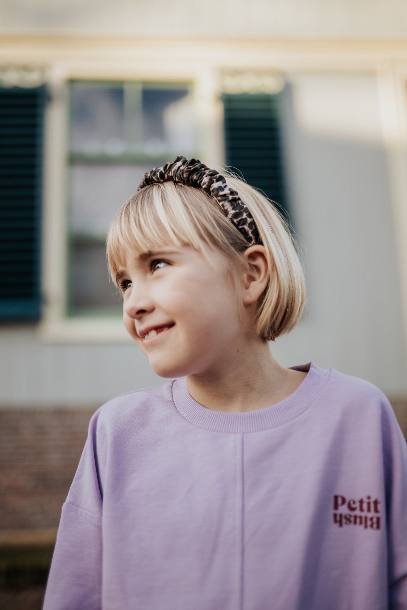 Petit Blush | Gesmockte haarband | Leopard - 6152104712724