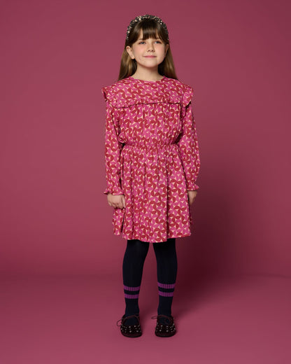 Petit Blush | Ruffle Dress Grafic | Multi Color - 6152104571574