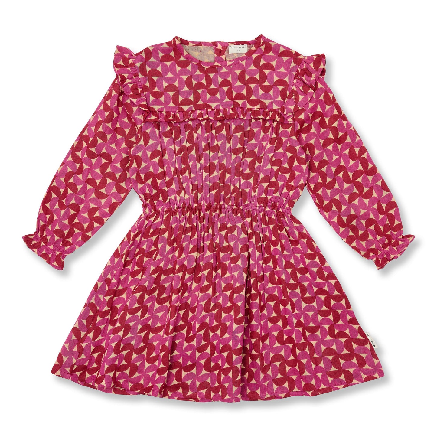 Petit Blush | Ruffle Dress Grafic | Multi Color - 6152104571574