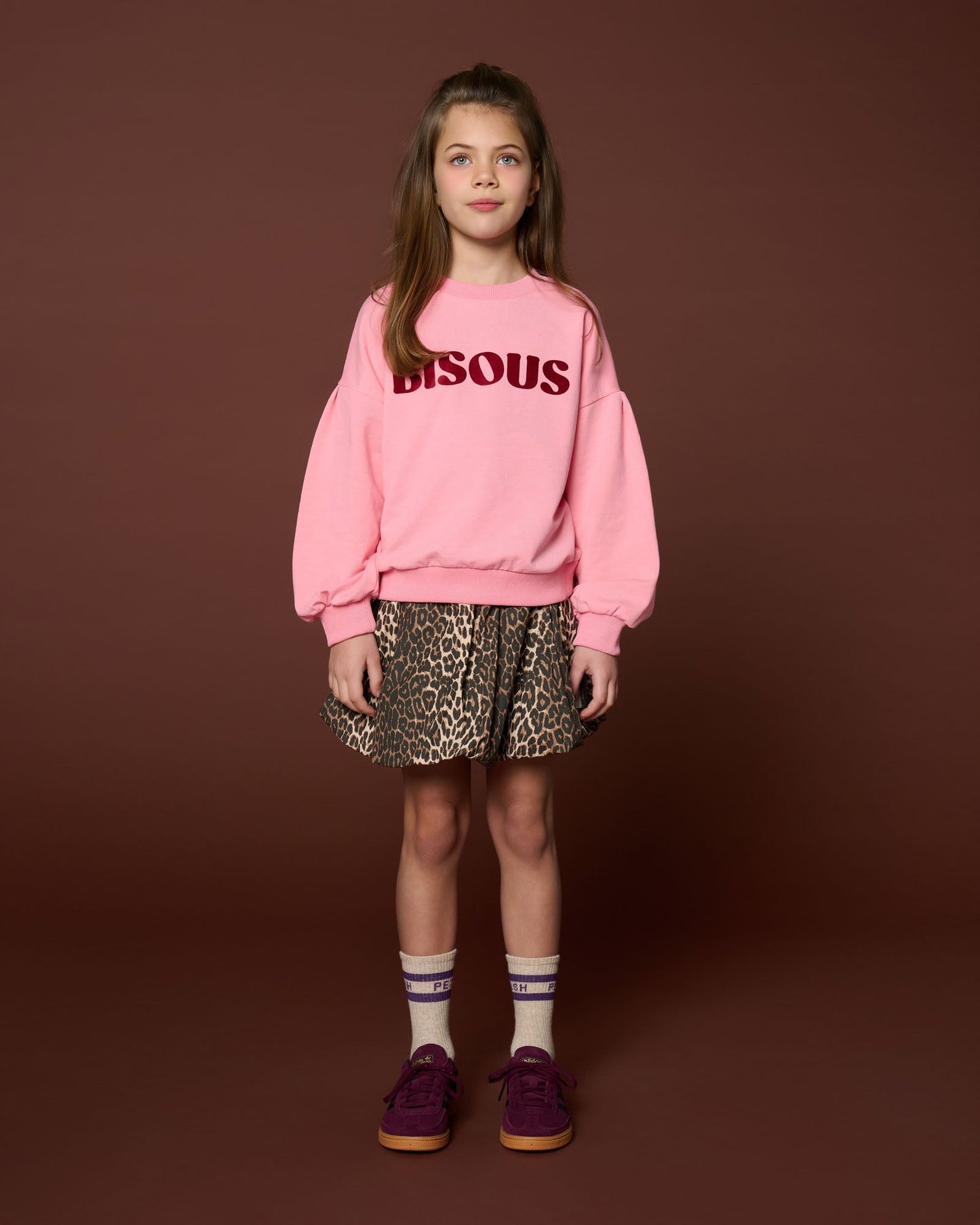 Petit Blush | Sport Sokken | Beige/Purple - 6152104763740