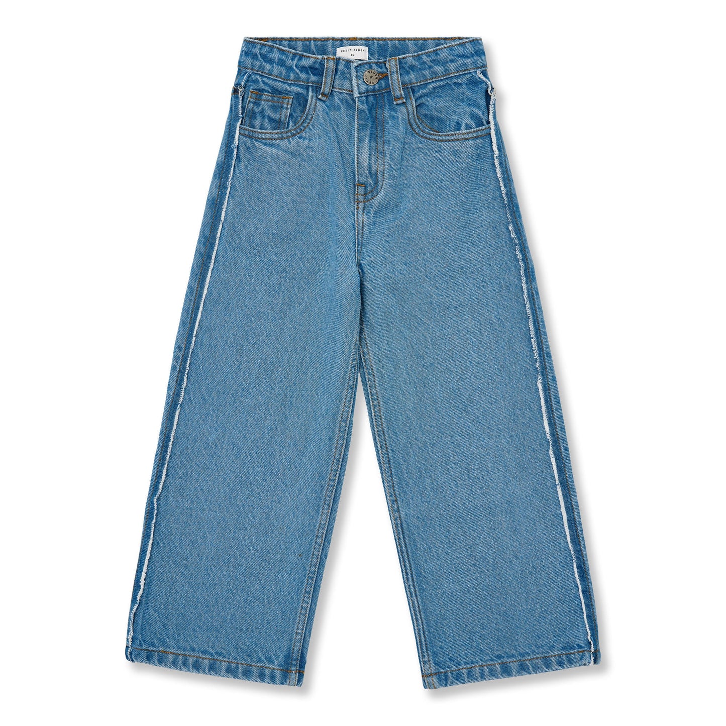 Petit Blush | Wide Leg Jeans | Mid Blue - 6152104329328