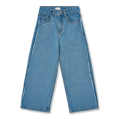 Petit Blush | Wide Leg Jeans | Mid Blue - 6152104329328