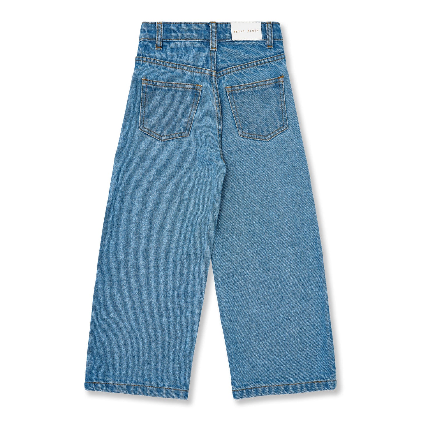 Petit Blush | Wide Leg Jeans | Mid Blue - 6152104329328