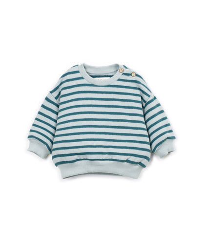 Play Up | Gestreepte Jersey Sweater | Cyanotype - 5608838663760