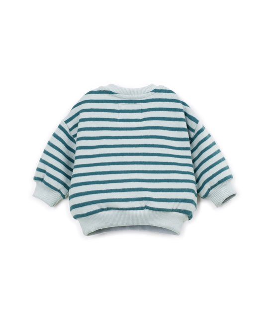 Play Up | Gestreepte Jersey Sweater | Cyanotype - 5608838663760