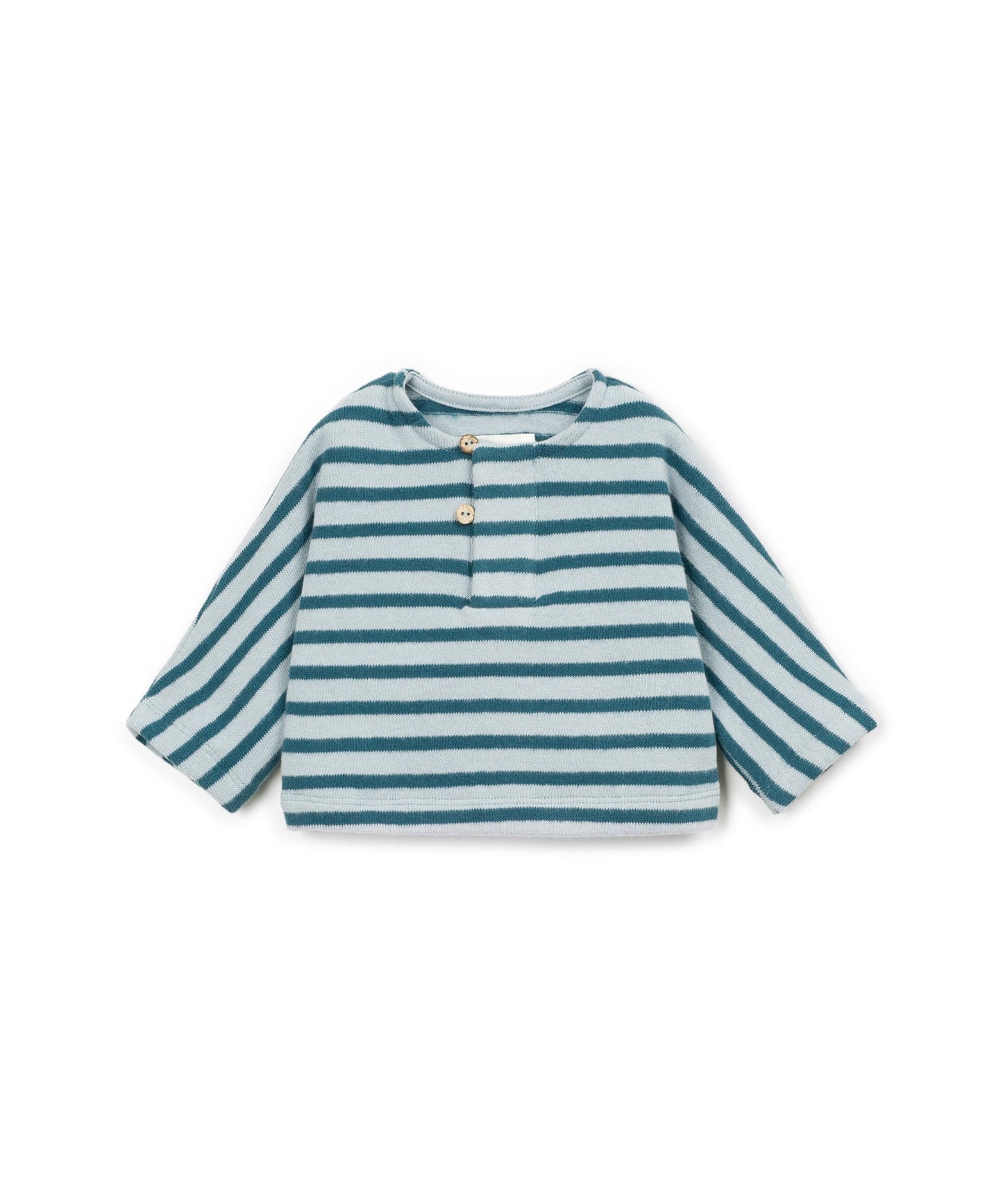 Play Up | Gestreepte Jersey Sweater Newborn | Cyanotype - 5608838655567