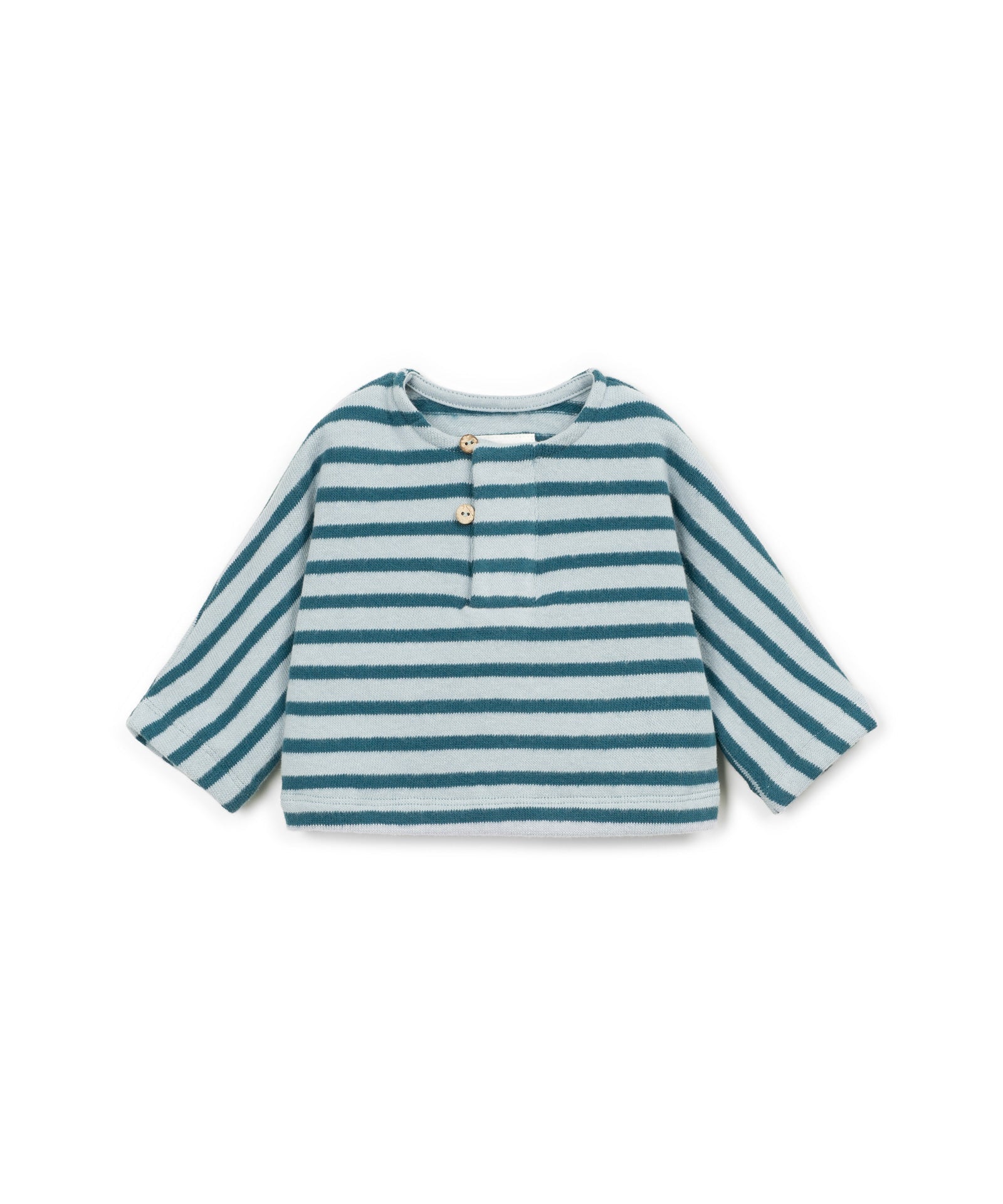 Play Up | Gestreepte Jersey Sweater Newborn | Cyanotype - 5608838655567