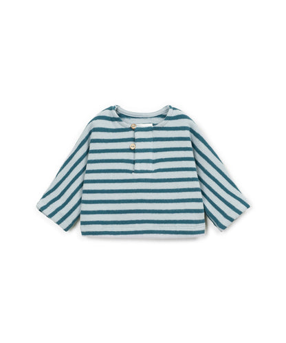 Play Up | Gestreepte Jersey Sweater Newborn | Cyanotype - 5608838655567